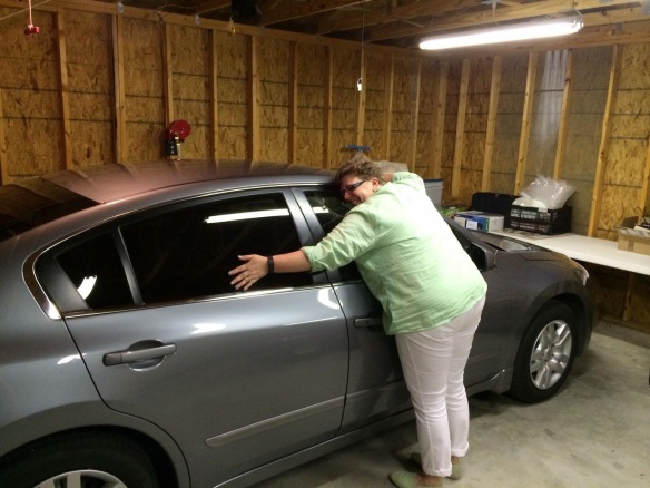 Bev and her new car